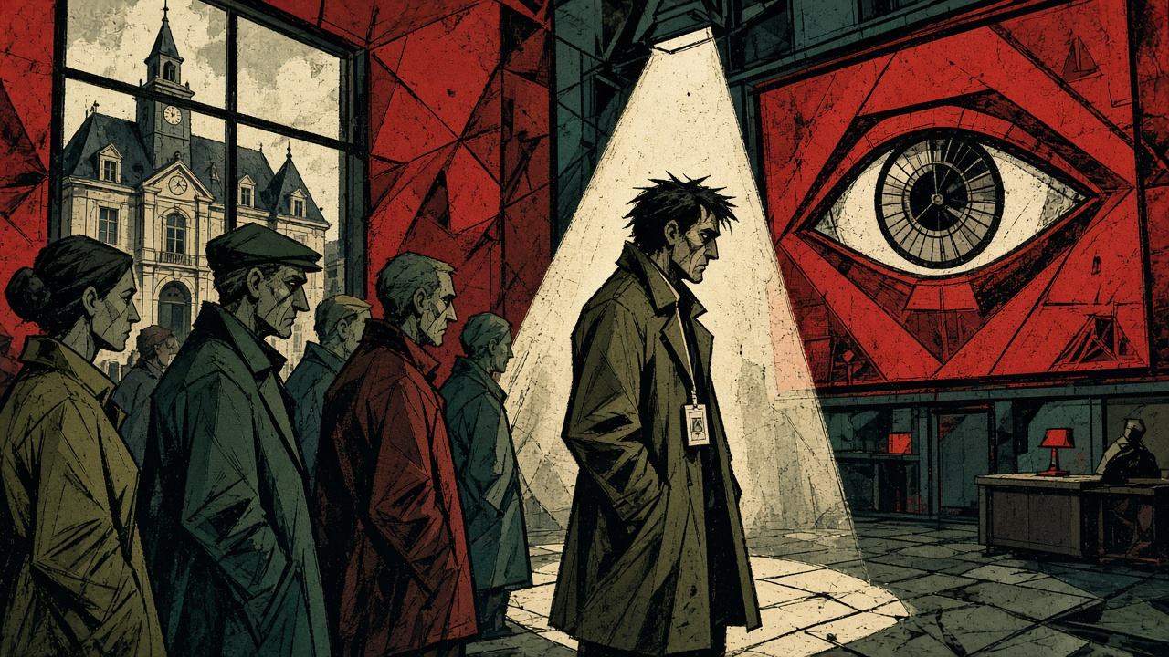 Dessin satirique : Chômage : l'algorithme de contrôle repère désormais les « futurs suspects » avant qu'ils perdent leur emploi